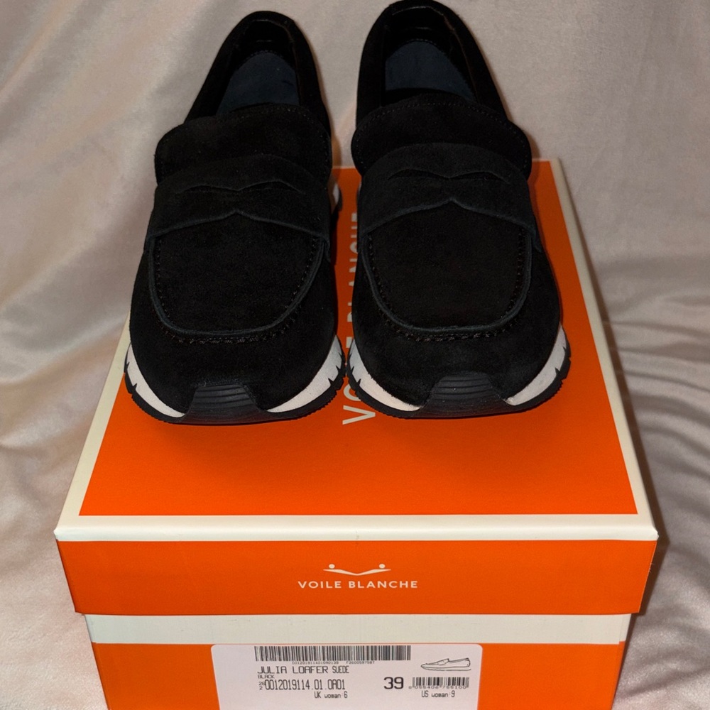 NWT VOILE BLANCHE JULIA Hybrid Loafer Sneaker in Black - Picture 8 of 15